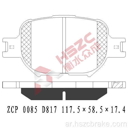 FMSI D817 CAR CAR CERAMIC BRAKE